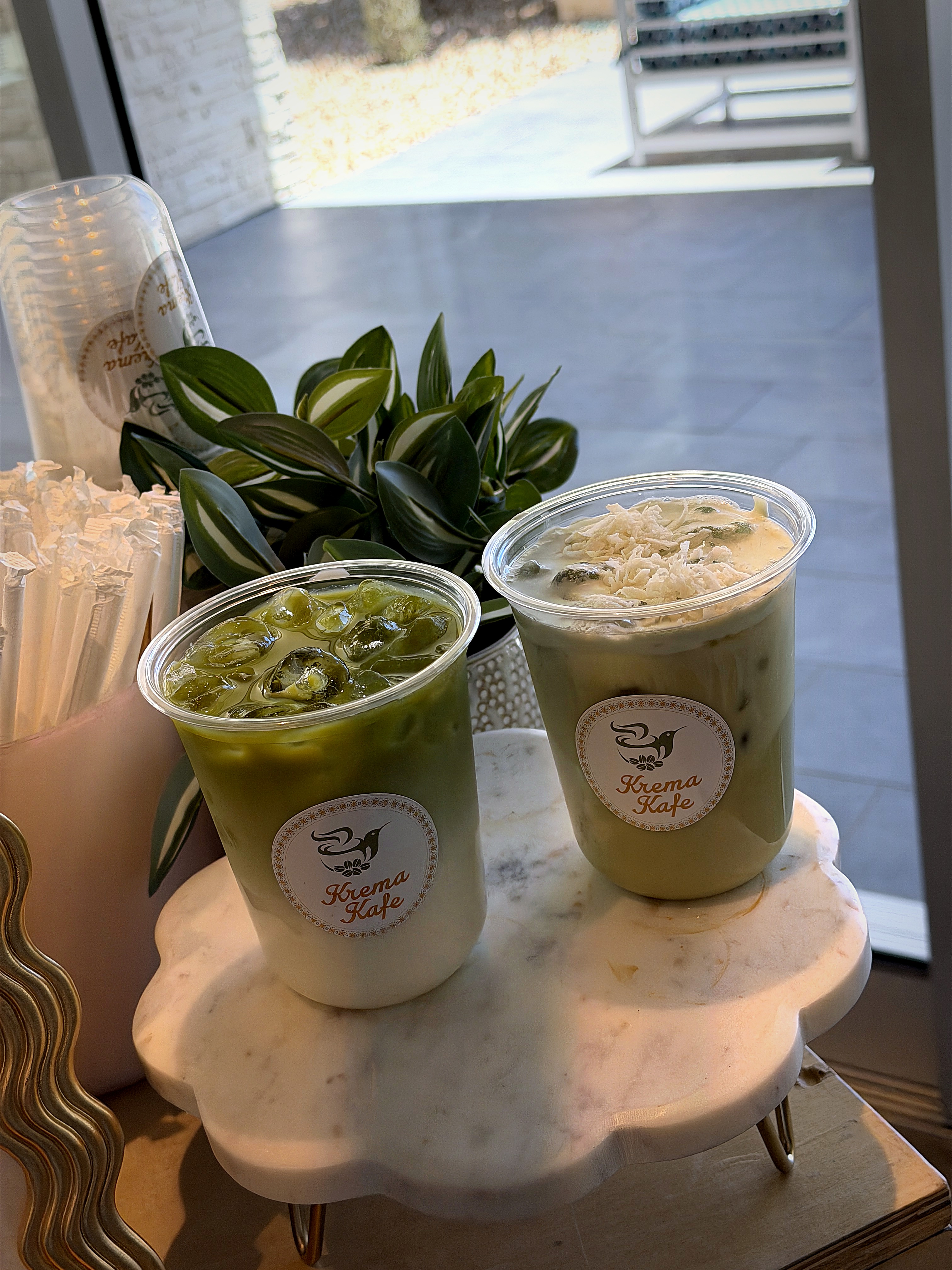 Krema Kafe matcha and specialty drinks at Phoenix coffee pop-up