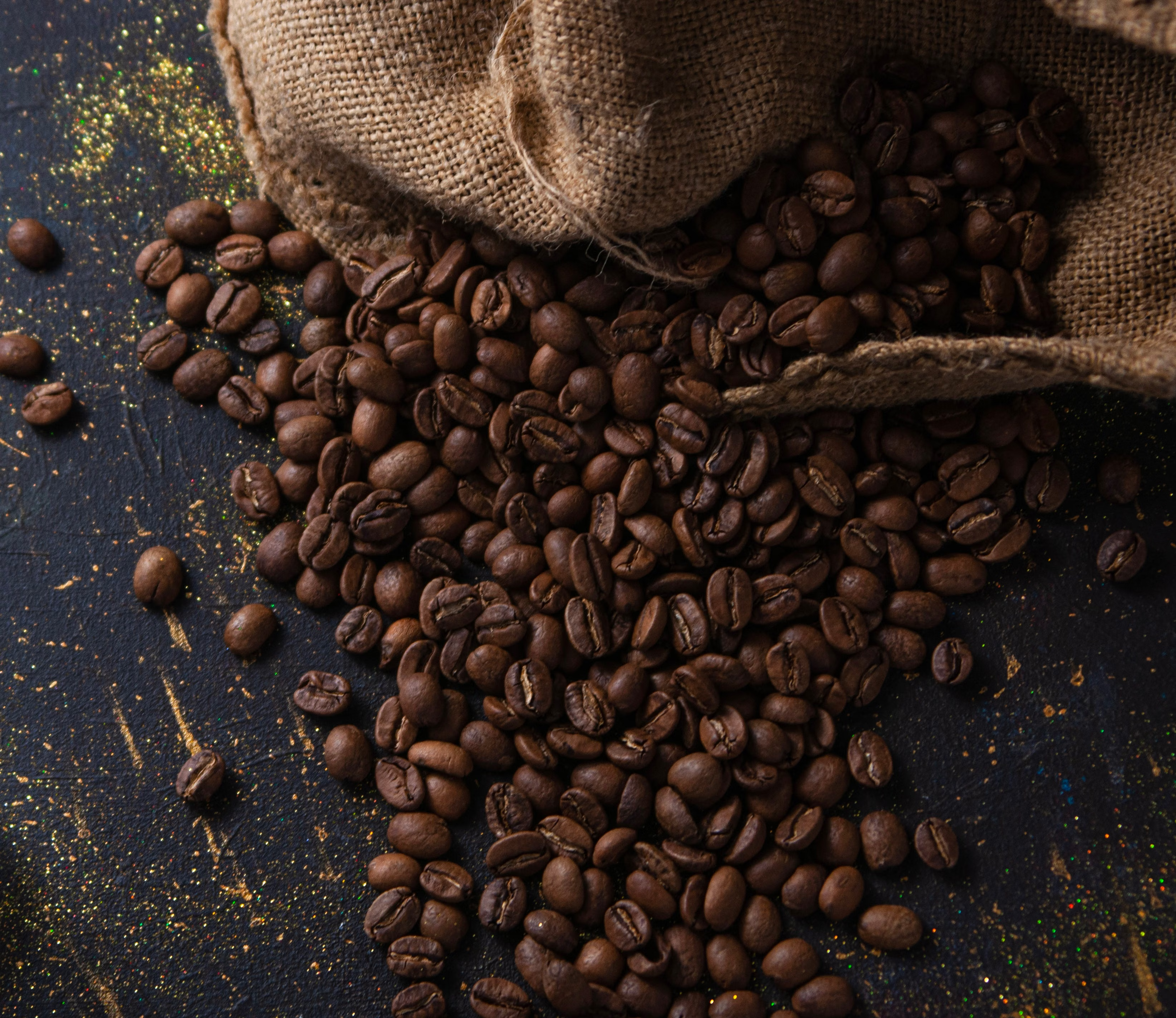Fresh roasted coffee beans used by Krema Kafe artisan coffee catering